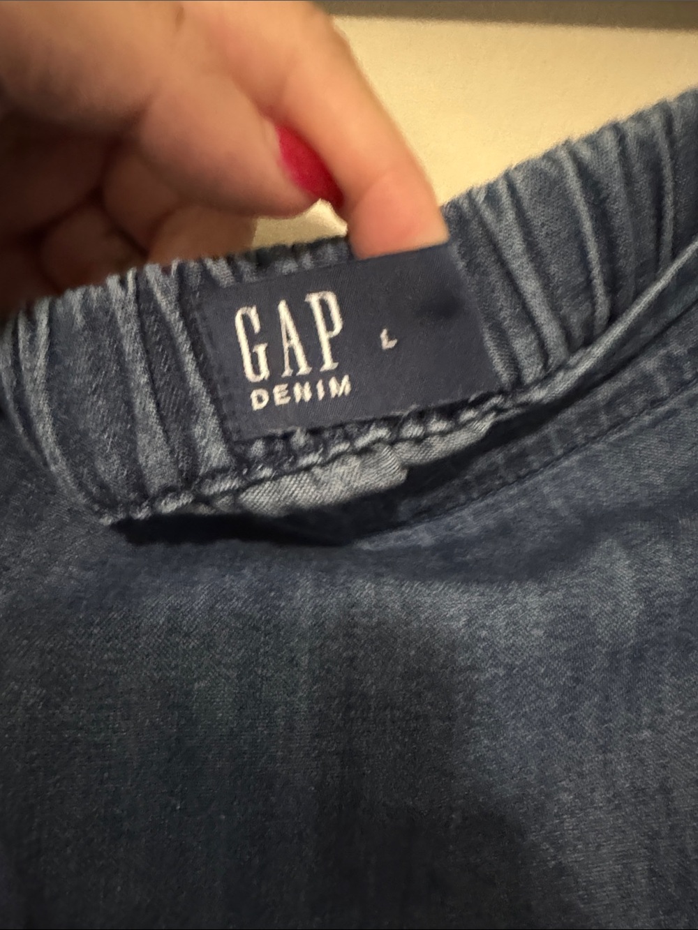 GAP Denim Midi Skirt in Dark Blue - Picture 2 of 4